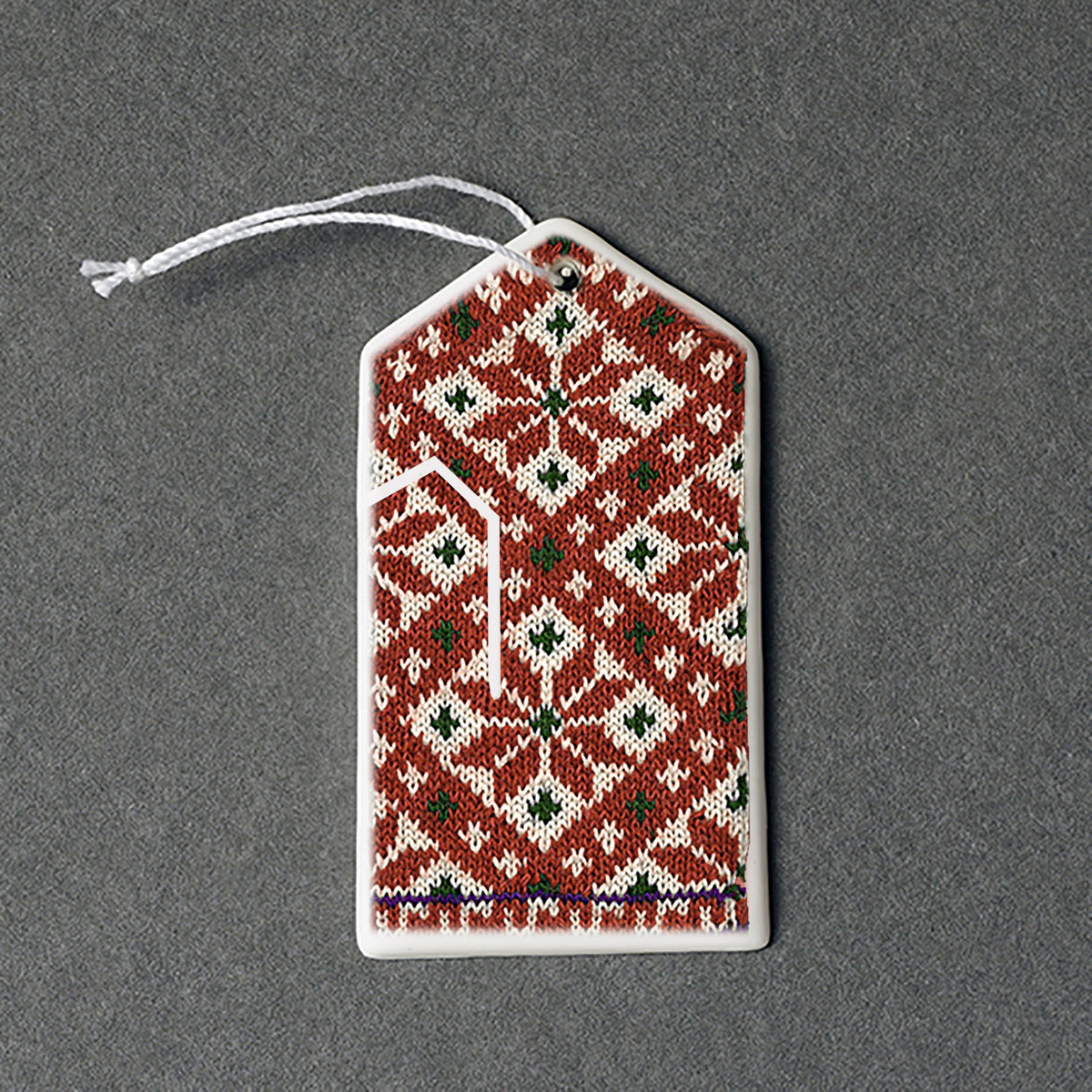 Porcelāna rotājumi - cimdiņi ar apdruku