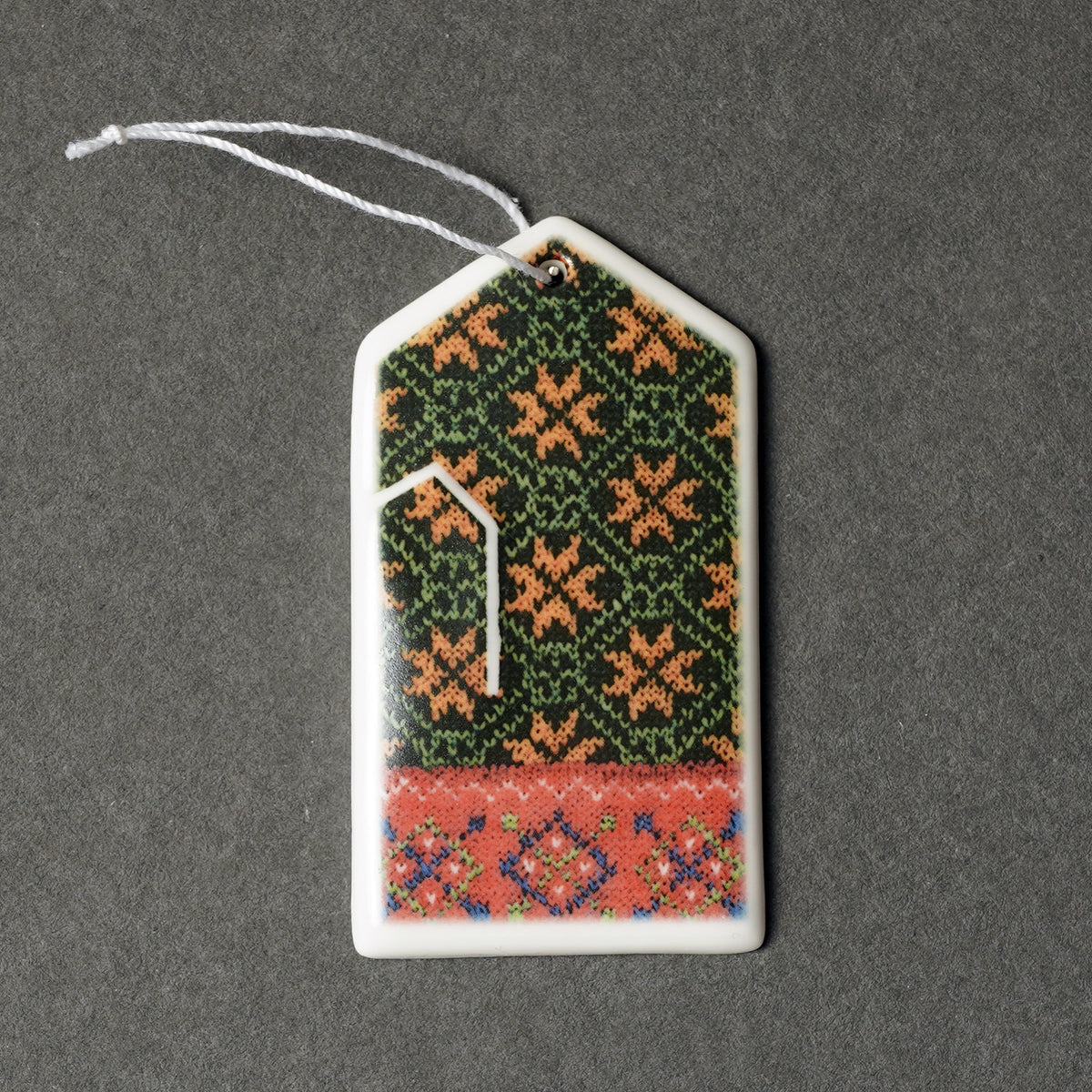 Porcelāna rotājumi - cimdiņi ar apdruku