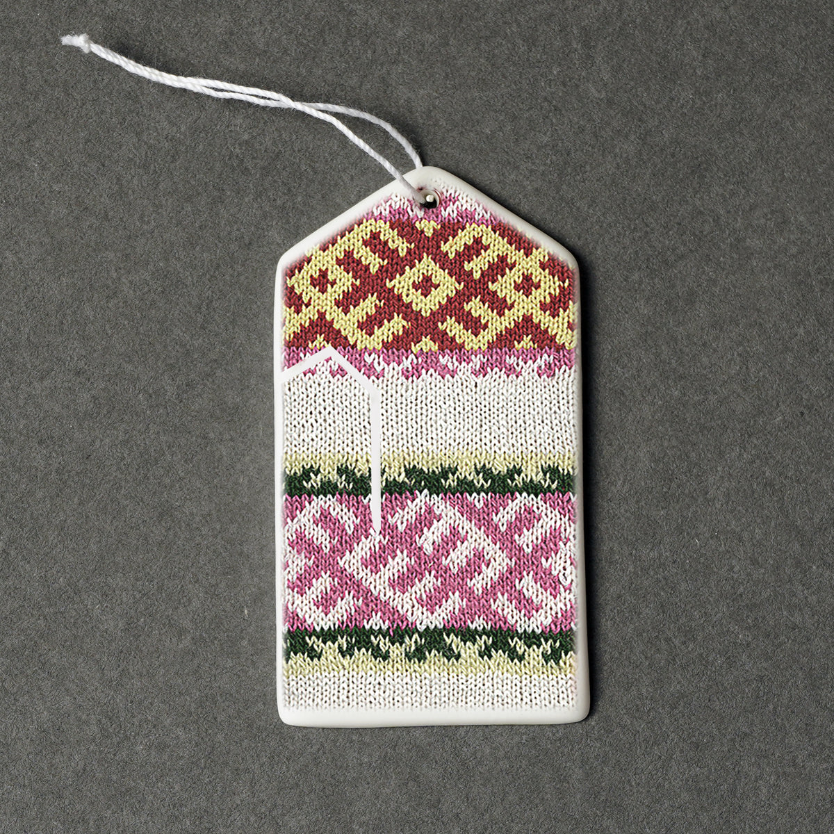 Porcelāna rotājumi - cimdiņi ar apdruku