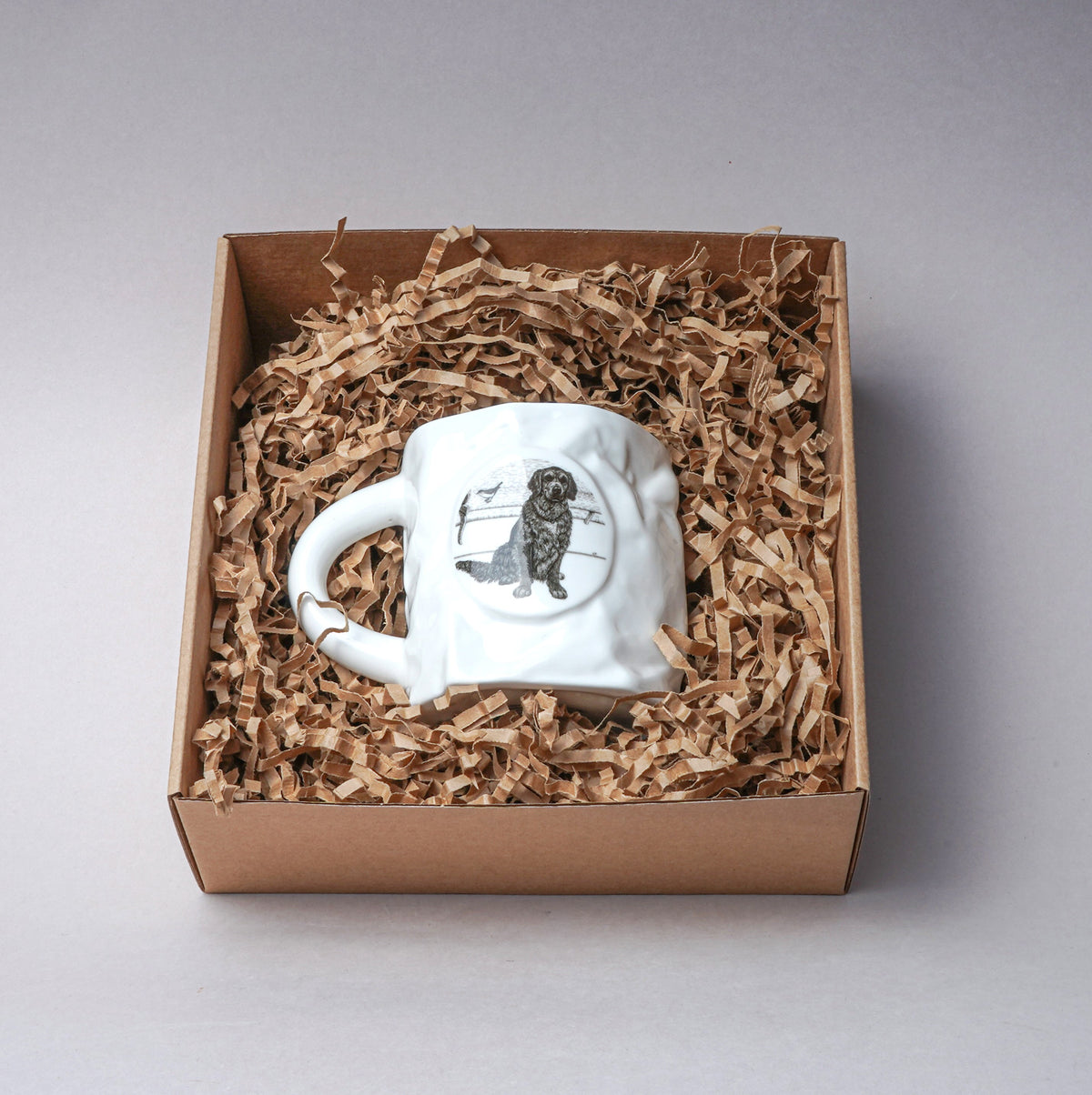 Gift sets. 2.7. 1 pcs Crumpled Tea Mug (Dog)