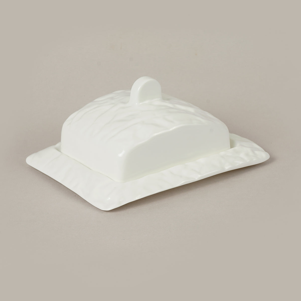 Porcelāna burzīts sviesta trauks