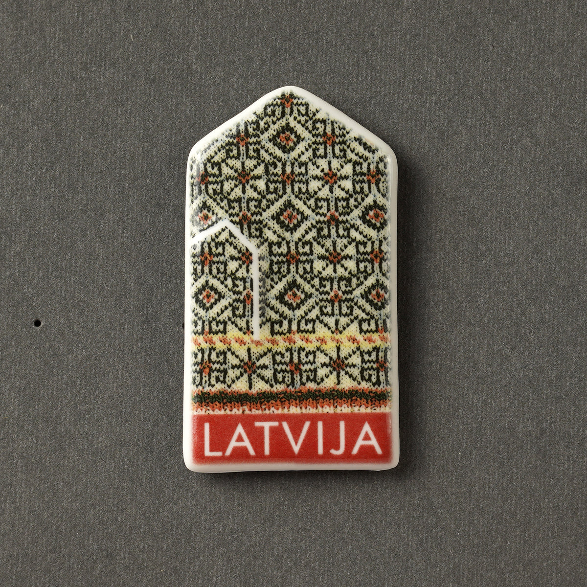 Porcelāna Magnēti - cimdiņi ar apdruku + LATVIJA