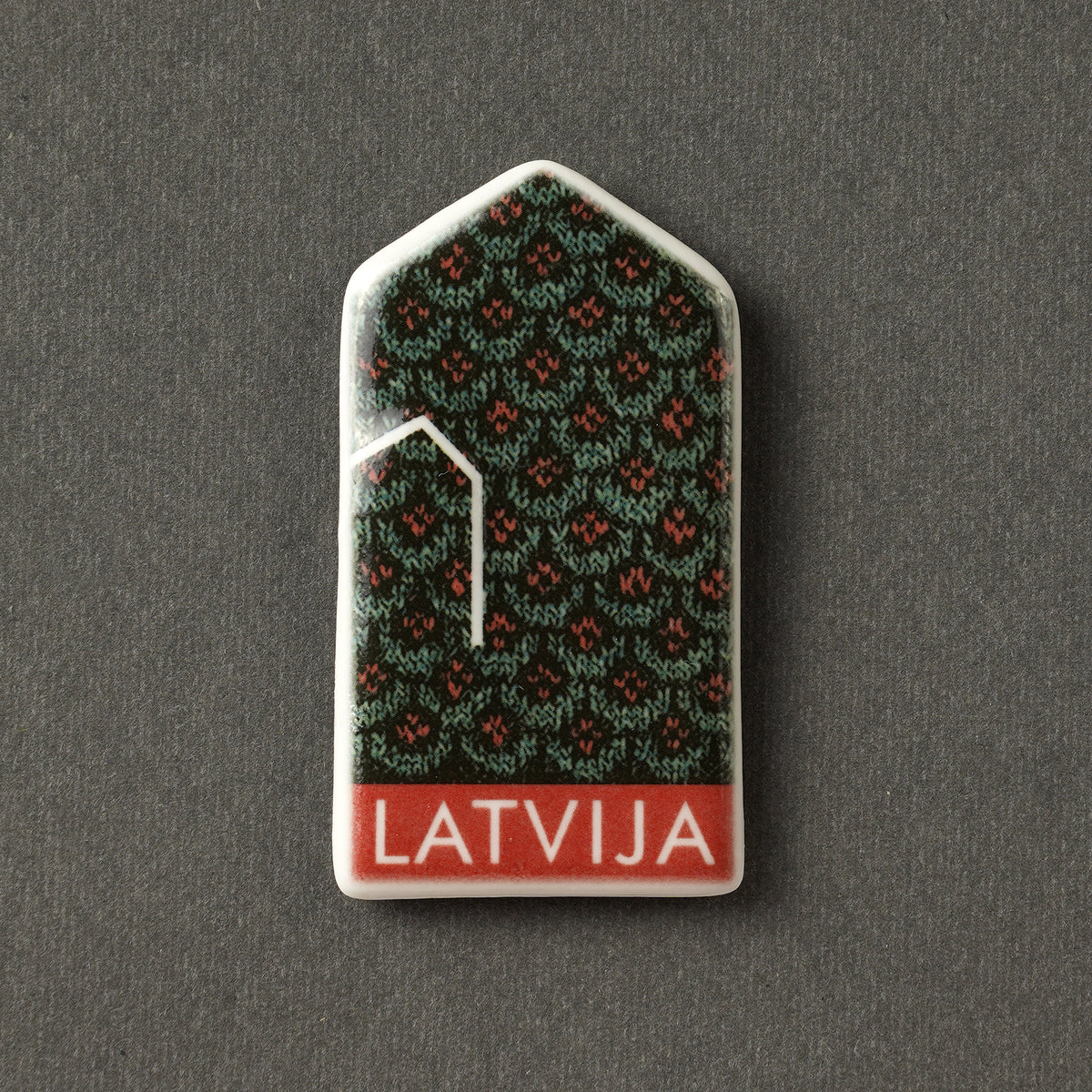 Porcelāna Magnēti - cimdiņi ar apdruku + LATVIJA