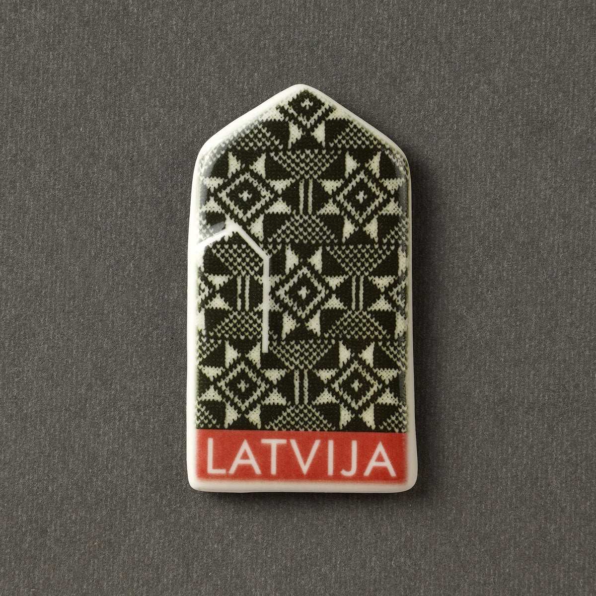 Porcelāna Magnēti - cimdiņi ar apdruku + LATVIJA
