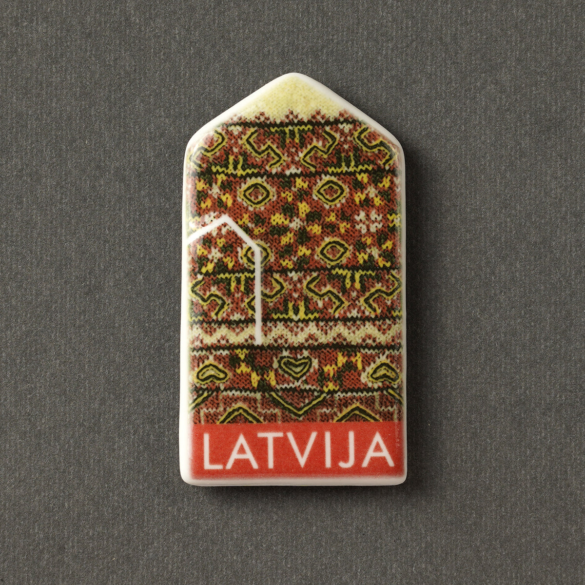 Porcelāna Magnēti - cimdiņi ar apdruku + LATVIJA