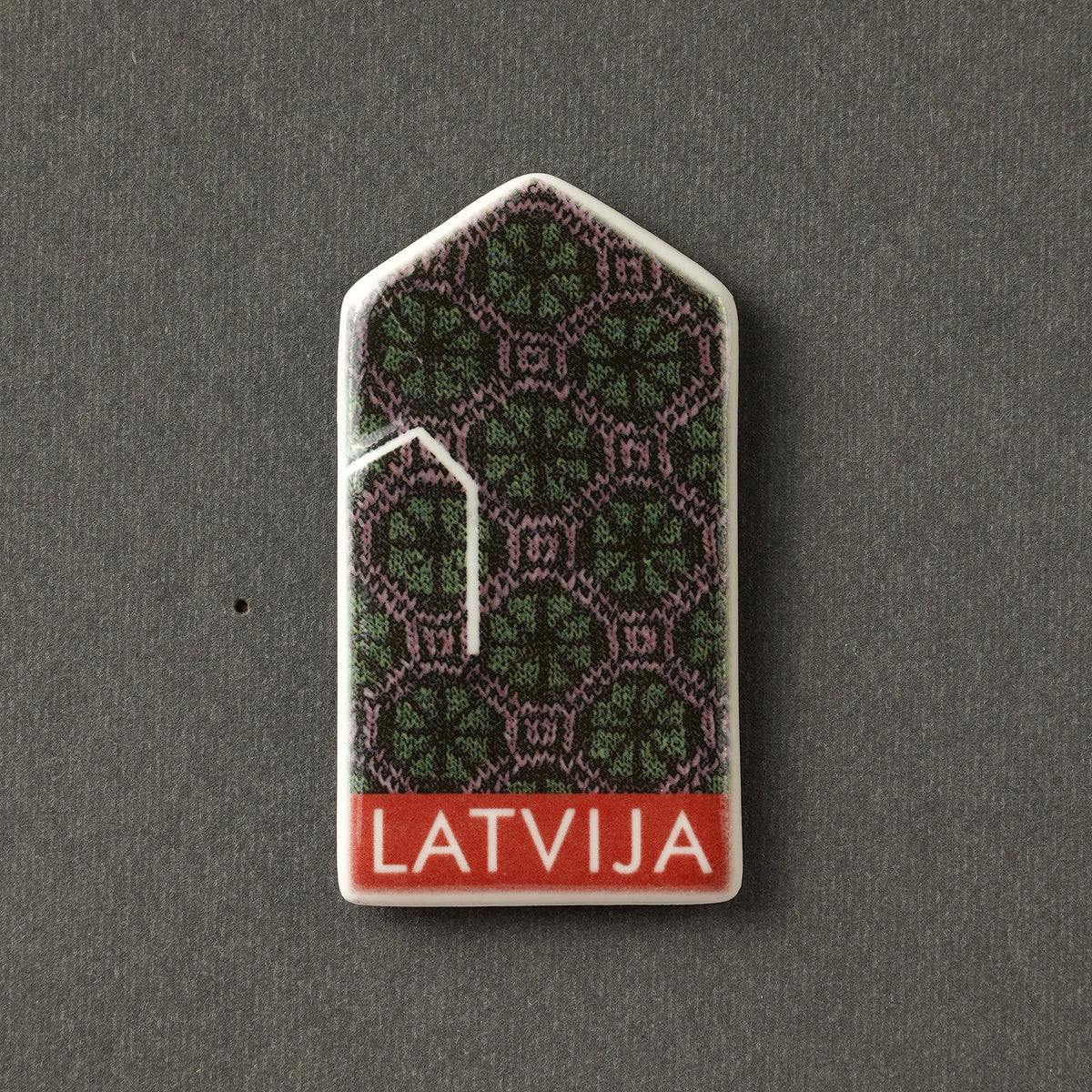 Porcelāna Magnēti - cimdiņi ar apdruku + LATVIJA