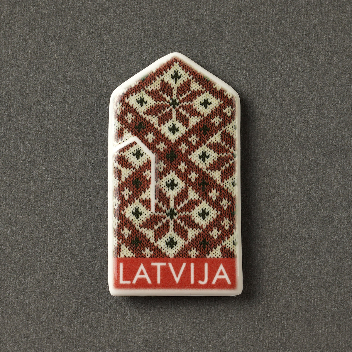 Porcelāna Magnēti - cimdiņi ar apdruku + LATVIJA