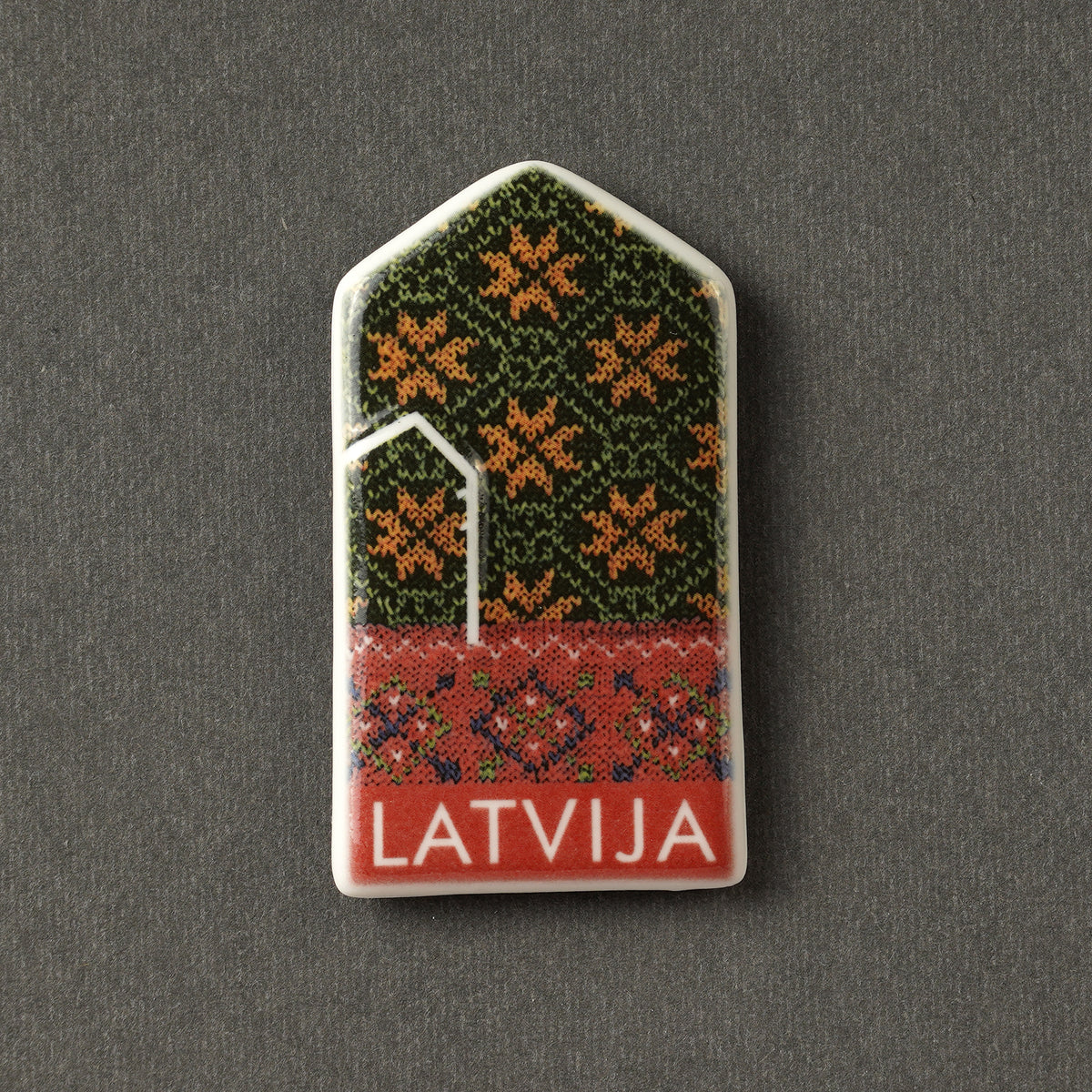 Porcelāna Magnēti - cimdiņi ar apdruku + LATVIJA