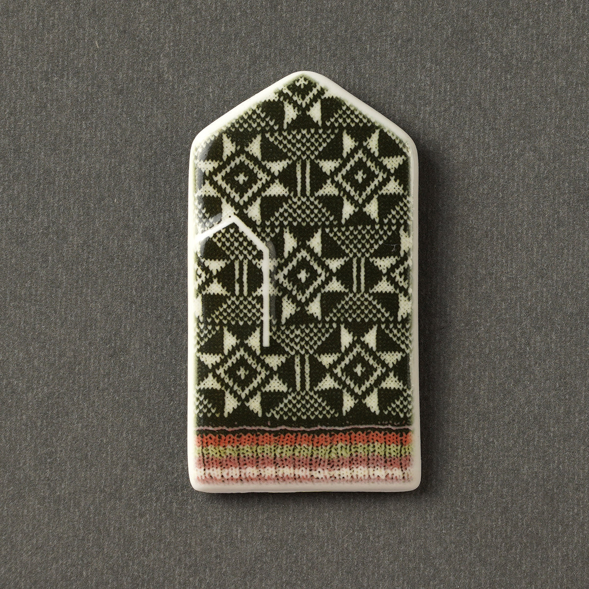 Porcelain Magnet - Gloves With Print