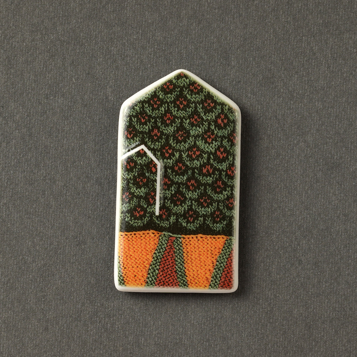 Porcelain Magnet - Gloves With Print