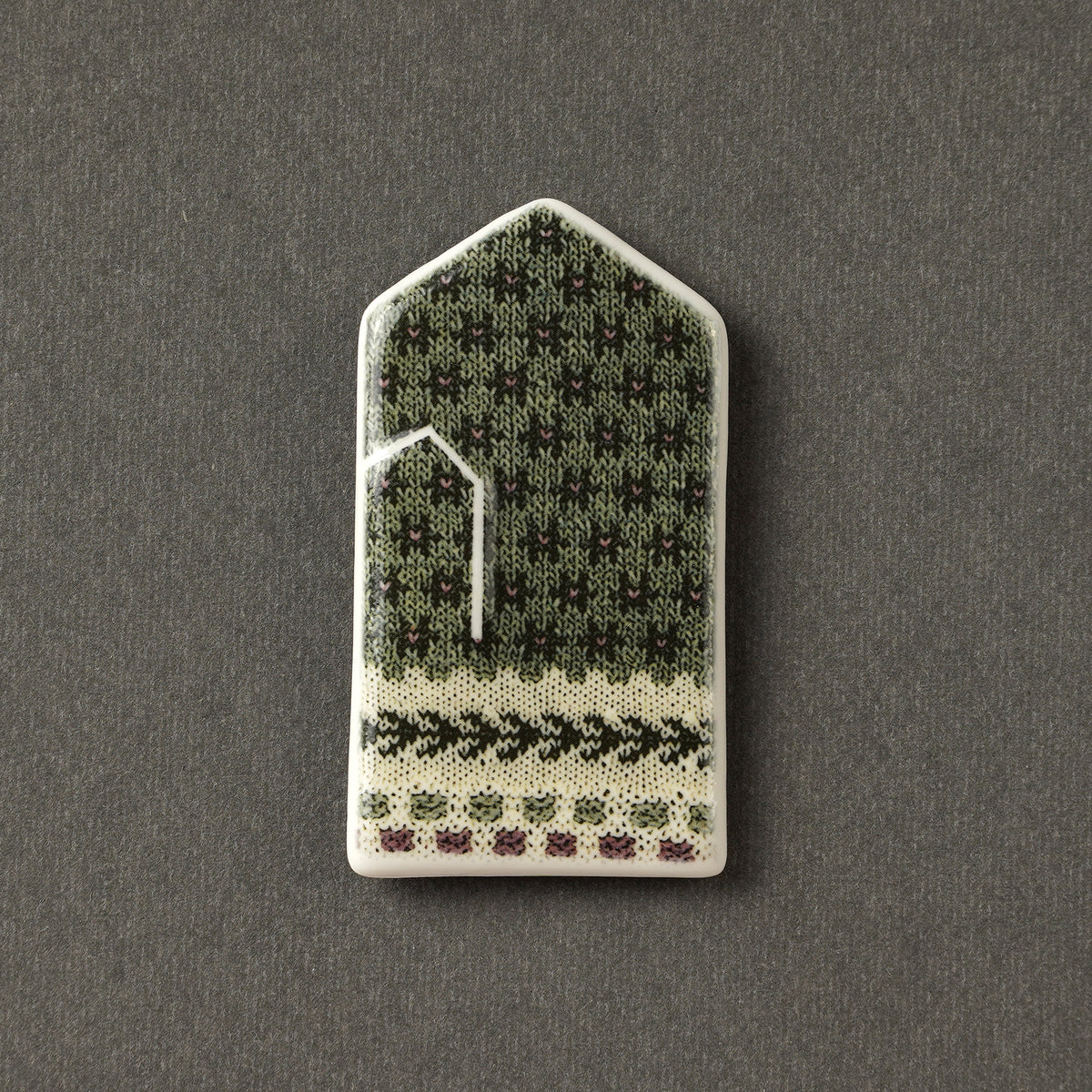Porcelain Magnet - Gloves With Print