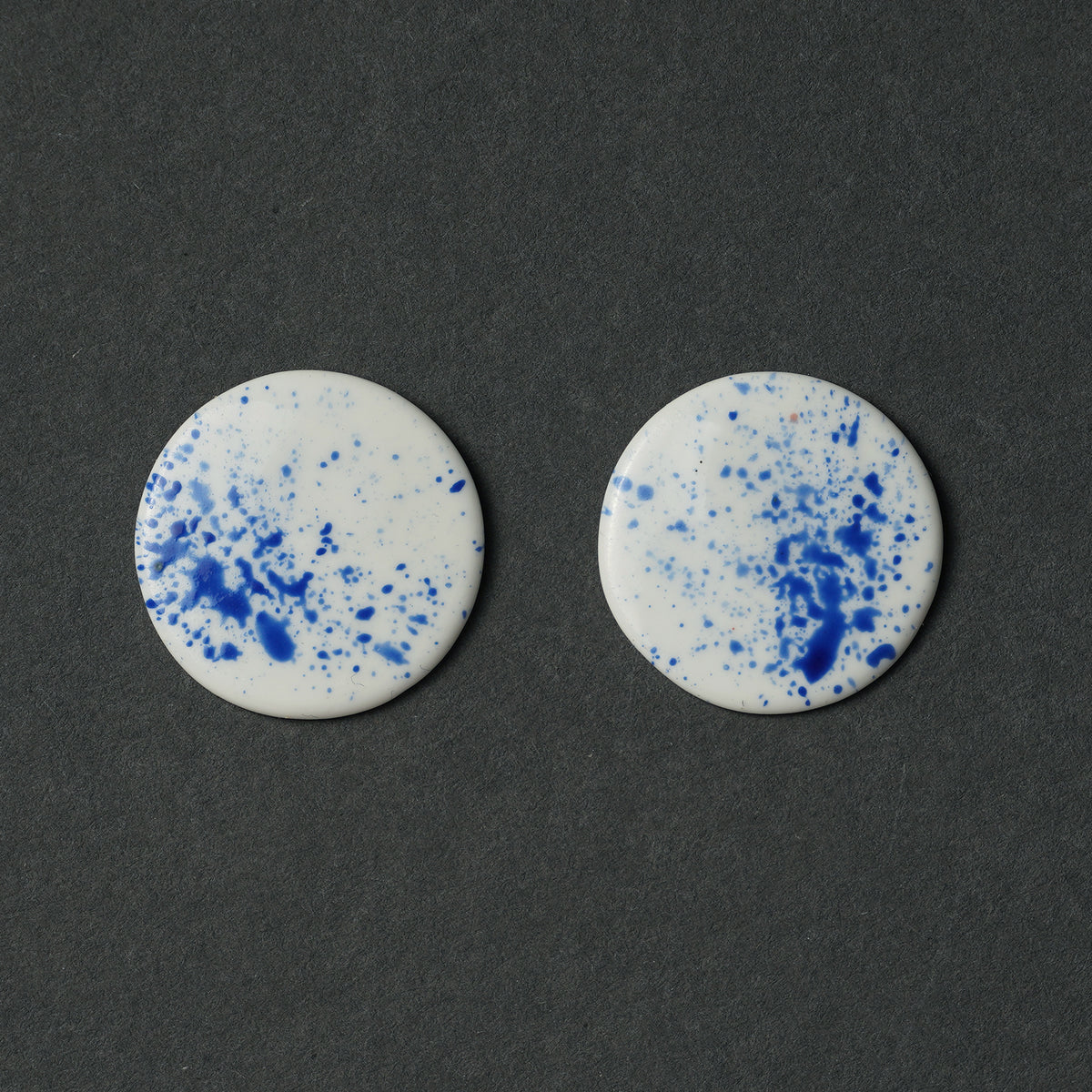 Painted 1.12. Button L earrings