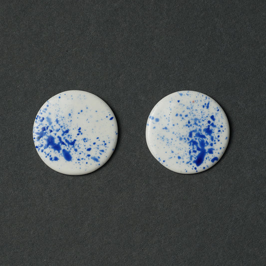 Painted 1.12. Button L earrings
