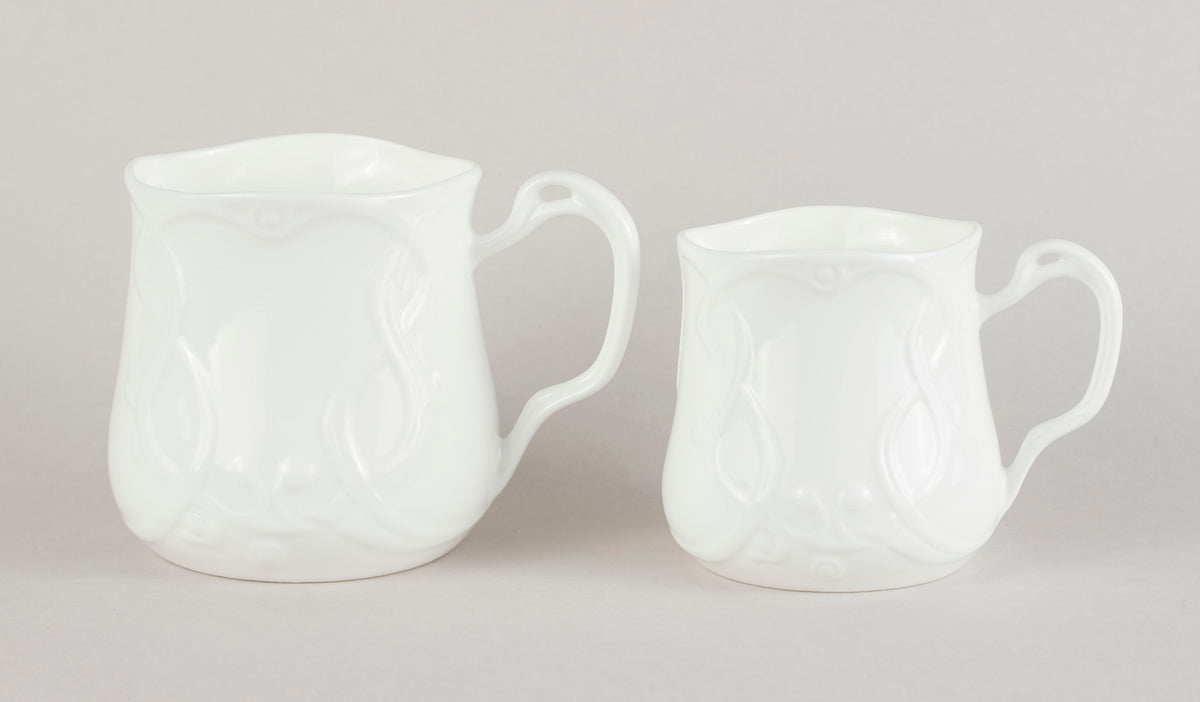 Porcelāna jūgendstila tējas krūze