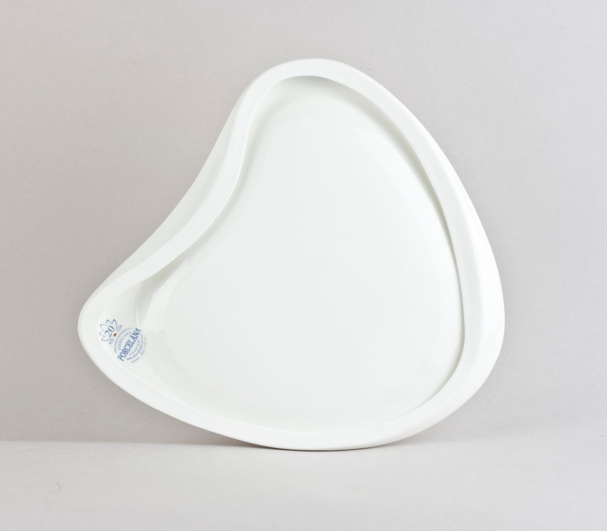 Porcelāna gludais šķīvis