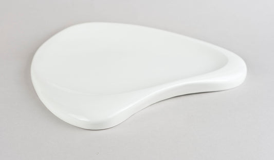 Porcelāna gludais šķīvis