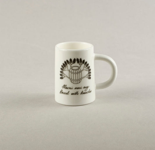 Barrel with branches. Souvenir Mug S