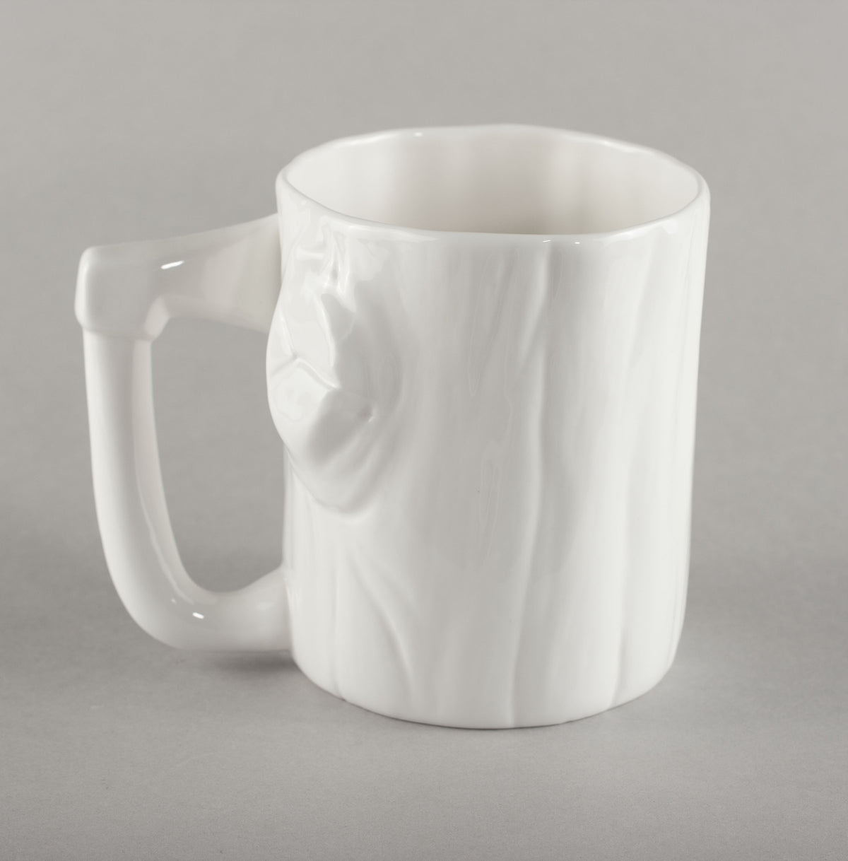 Porcelain Log With An Axe L