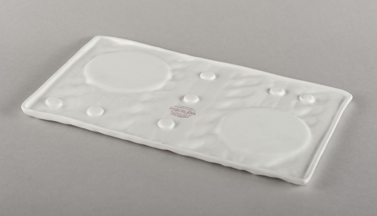 Porcelāna Adīta apakštase divām kafijas krūzēm