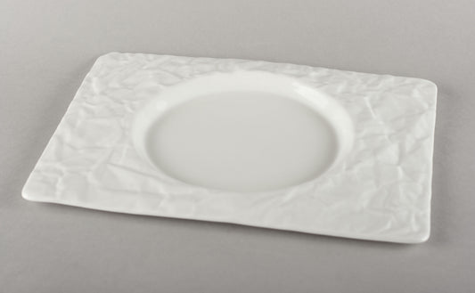 Porcelāna burzīts pusdienu šķīvis/aplis