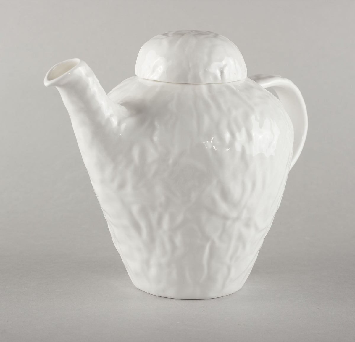Porcelain Crumpled Kettle L