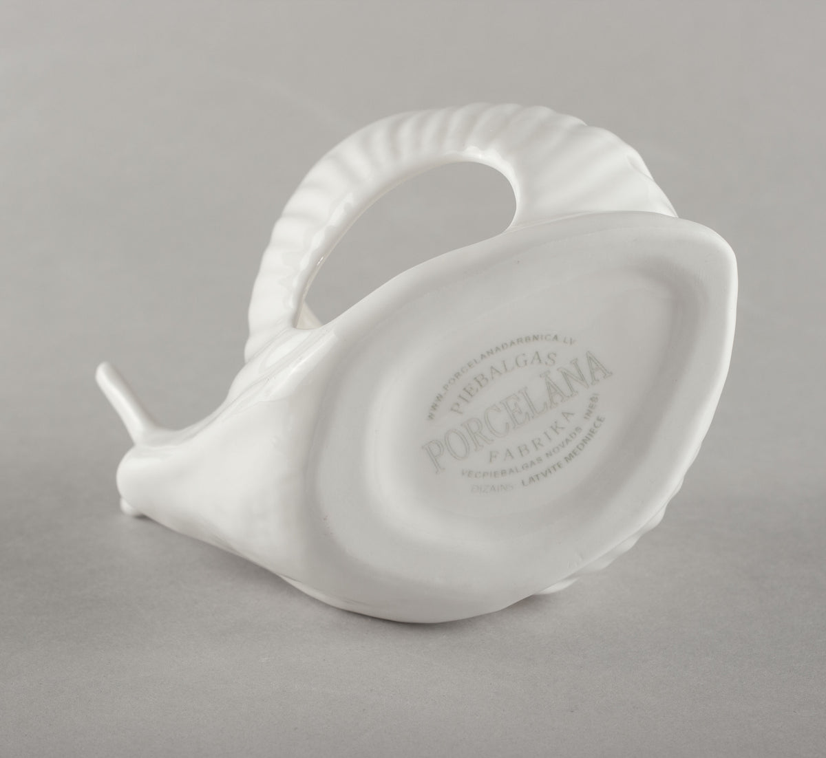 Porcelain Snail Candlestick Holder