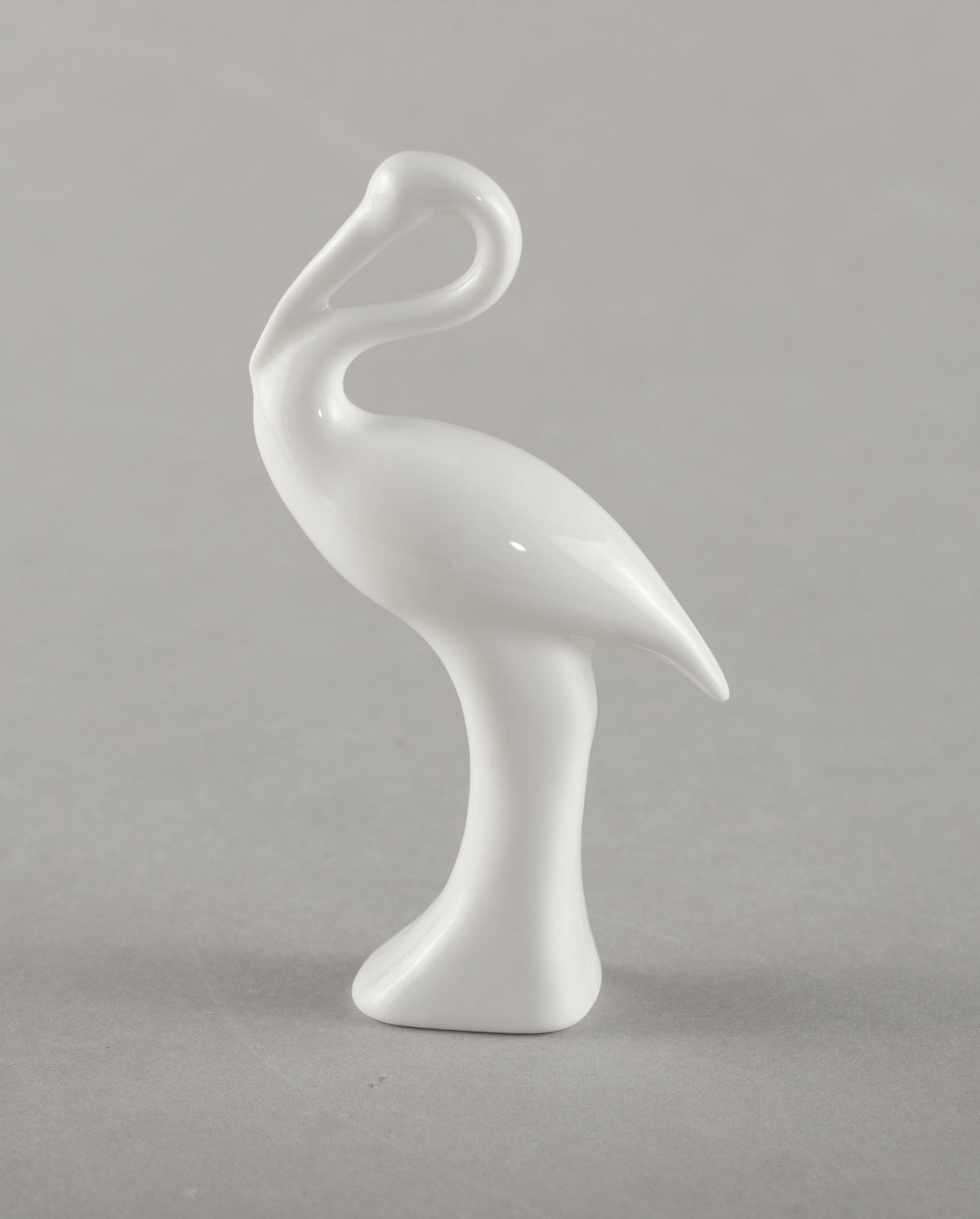 Porcelain Figure Stork (white)