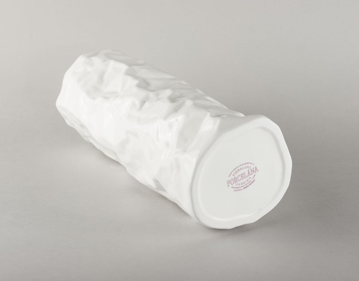 Porcelain Crumpled XXL Vase M