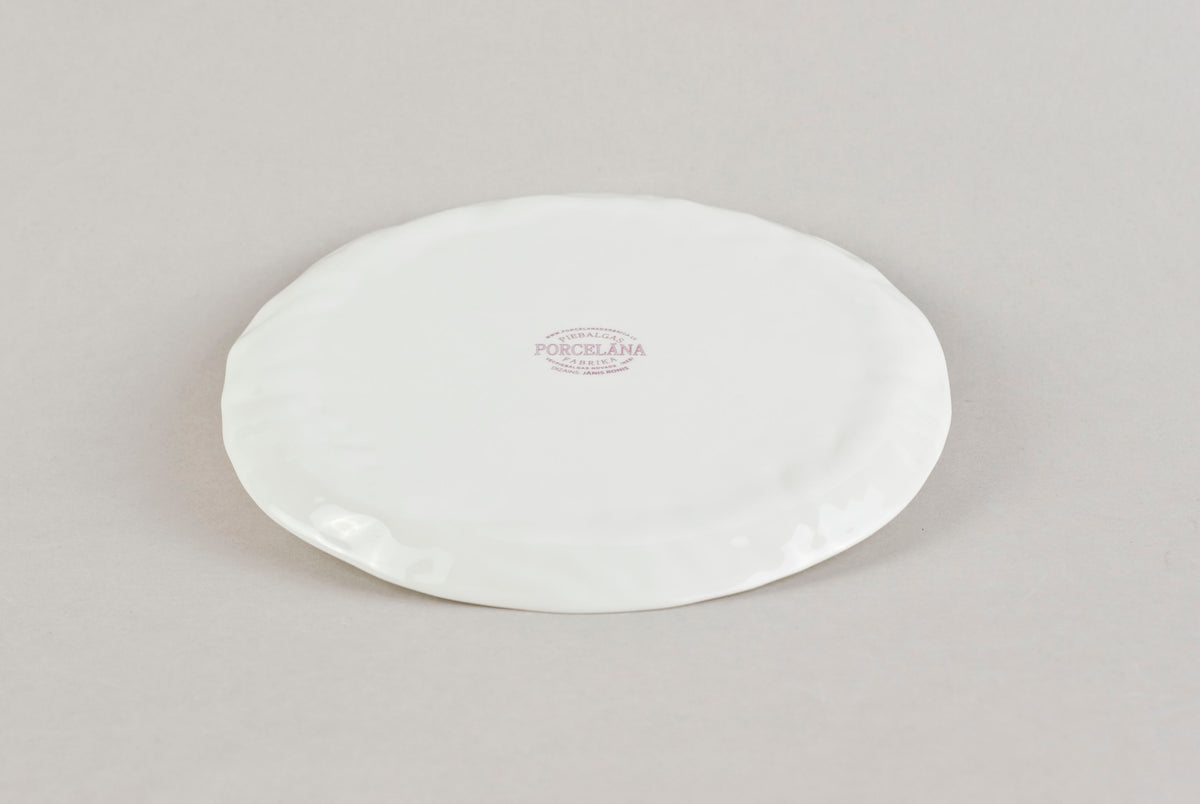 Porcelāna burzīts šķīvis XS O